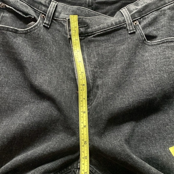 ABERCROMBIE & FITCH The '90s Slim Straight Hi-Rise Black Jeans Size32/14 ( F-17) - Picture 7 of 10